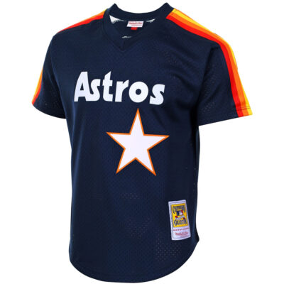 Alternative view of Jeff Bagwell Houston Astros Navy Cooperstown Collection Jersey - All Stitched