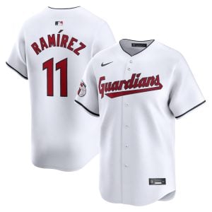 Jose Ramirez Cleveland Guardians White Home Limited Jersey - All Stitched