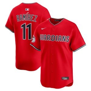 Jose Ramirez Cleveland Guardians Red Alternate Limited Jersey - All Stitched