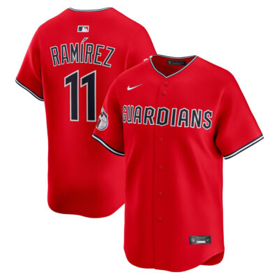 Jose Ramirez Cleveland Guardians Red Alternate Limited Jersey - All Stitched