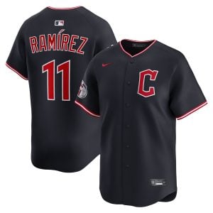 Jose Ramirez Cleveland Guardians Navy Alternate Limited Jersey - All Stitched