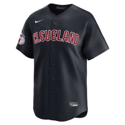 Alternative view of Jose Ramirez Cleveland Guardians Navy 2nd Alternate Limited Jersey - All Stitched