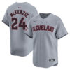 Triston McKenzie Cleveland Guardians Cloud Grey Road Limited Jersey - All Stitched