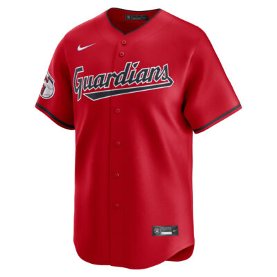 Alternative view of Triston McKenzie Cleveland Guardians Red Alternate Limited Jersey - All Stitched