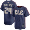 Triston McKenzie Cleveland Guardians Navy City Connect Limited Jersey - All Stitched