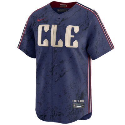 Alternative view of Triston McKenzie Cleveland Guardians Navy City Connect Limited Jersey - All Stitched