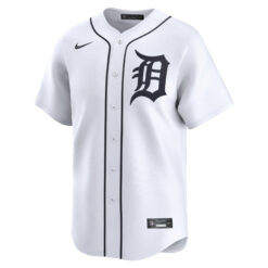Alternative view of Tarik Skubal Detroit Tigers White Home Limited Jersey - All Stitched