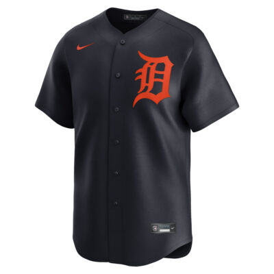 Alternative view of Tarik Skubal Detroit Tigers Navy Alternate Limited Jersey - All Stitched