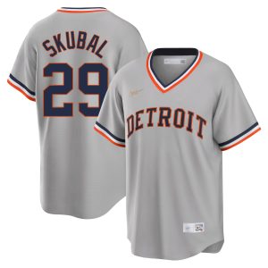 Tarik Skubal Detroit Tigers White Cooperstown Collection Jersey - All Stitched