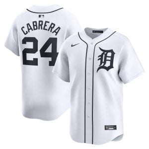 Miguel Cabrera Detroit Tigers White Home Limited Jersey - All Stitched