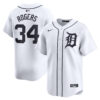 Jake Rogers Detroit Tigers White Home Limited Jersey - All Stitched