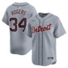 Jake Rogers Detroit Tigers Grey Road Limited Jersey - All Stitched