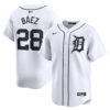 Javier Baez Detroit Tigers White Home Limited Jersey - All Stitched