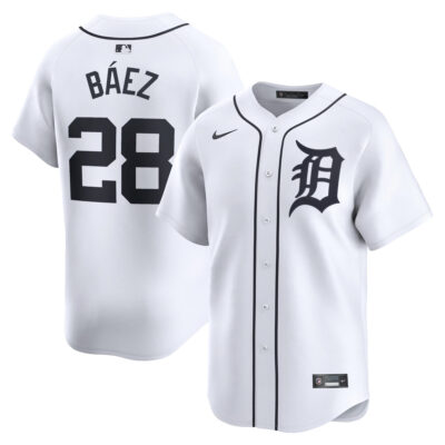 Javier Baez Detroit Tigers White Home Limited Jersey - All Stitched
