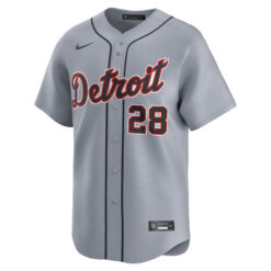 Alternative view of Javier Baez Detroit Tigers Grey Road Limited Jersey - All Stitched