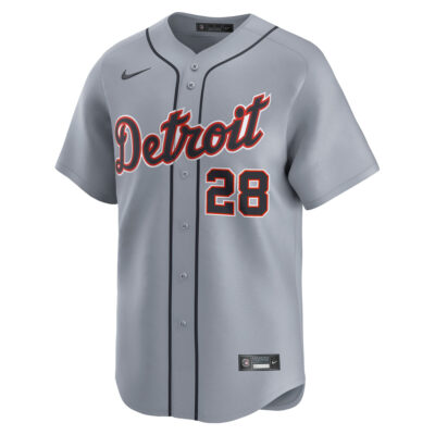 Alternative view of Javier Baez Detroit Tigers Grey Road Limited Jersey - All Stitched