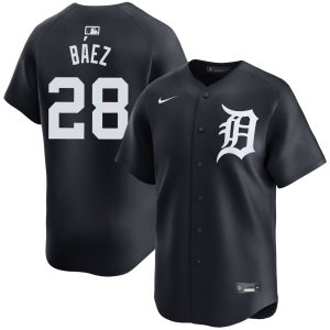 Javier Baez Detroit Tigers Navy Alternate Limited Jersey - All Stitched