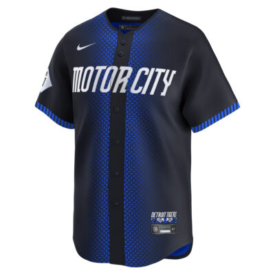 Alternative view of Javier Baez Detroit Tigers Navy City Connect Limited Jersey - All Stitched