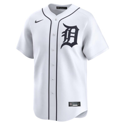 Alternative view of Parker Meadows Detroit Tigers White Home Limited Jersey - All Stitched