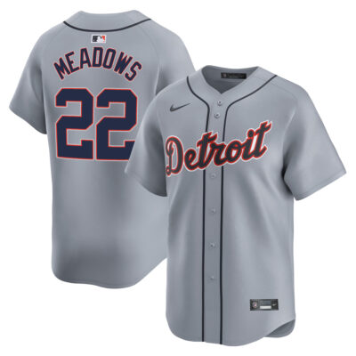 Parker Meadows Detroit Tigers Grey Road Limited Jersey - All Stitched