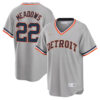 Parker Meadows Detroit Tigers White Cooperstown Collection Jersey - All Stitched