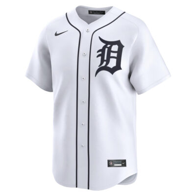 Alternative view of Gleyber Torres Detroit Tigers White Home Limited Jersey - All Stitched