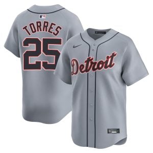 Gleyber Torres Detroit Tigers Grey Road Limited Jersey - All Stitched