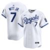 Bobby Witt Jr Kansas City Royals White Home Limited Jersey - All Stitched