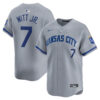 Bobby Witt Jr Kansas City Royals Grey Road Limited Jersey - All Stitched