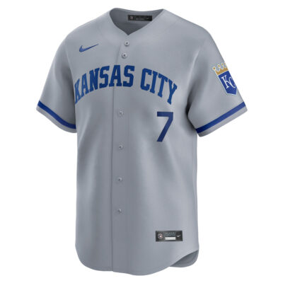 Alternative view of Bobby Witt Jr Kansas City Royals Grey Road Limited Jersey - All Stitched