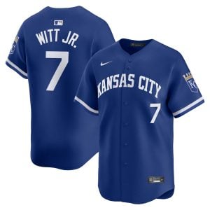 Bobby Witt Jr Kansas City Royals Royal Blue Alternate Limited Jersey - All Stitched