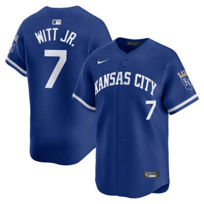 Bobby Witt Jr Kansas City Royals Royal Blue Alternate Limited Jersey - All Stitched