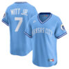 Bobby Witt Jr Kansas City Royals Light Blue Cooperstown Collection Jersey - All Stitched