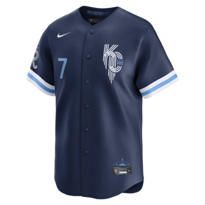 Alternative view of Bobby Witt Jr Kansas City Royals Navy City Connect Limited Jersey - All Stitched