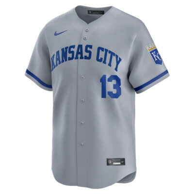 Alternative view of Salvador Perez Kansas City Royals Grey Road Limited Jersey - All Stitched