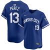 Salvador Perez Kansas City Royals Royal Blue Alternate Limited Jersey - All Stitched