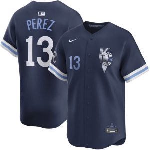 Salvador Perez Kansas City Royals Navy City Connect Limited Jersey - All Stitched