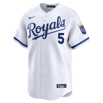 Alternative view of George Brett Kansas City Royals White Home Limited Jersey - All Stitched