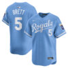 George Brett Kansas City Royals Light Blue Alternate Limited Jersey - All Stitched