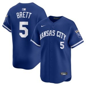 George Brett Kansas City Royals Royal Blue Alternate Limited Jersey - All Stitched