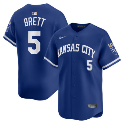 George Brett Kansas City Royals Royal Blue Alternate Limited Jersey - All Stitched