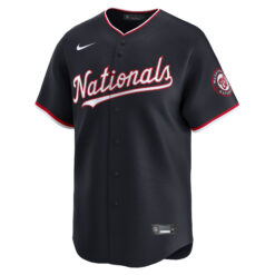 Alternative view of CJ Abrams Washington Nationals Navy Alternate Limited Jersey - All Stitched