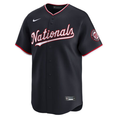 Alternative view of CJ Abrams Washington Nationals Navy Alternate Limited Jersey - All Stitched