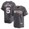 CJ Abrams Washington Nationals Grey 2024 City Connect Limited Jersey - All Stitched