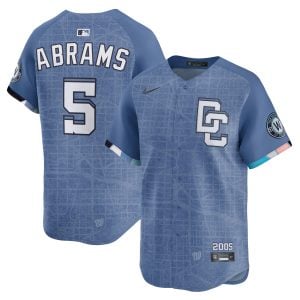 CJ Abrams Washington Nationals Blue 2025 City Connect Limited Jersey - All Stitched
