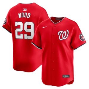 James Wood Washington Nationals Red Alternate Limited Jersey - All Stitched