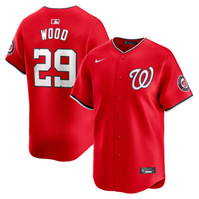 James Wood Washington Nationals Red Alternate Limited Jersey - All Stitched