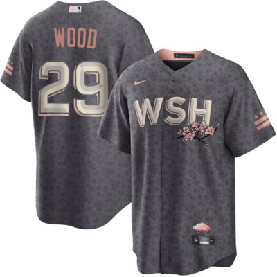 James Wood Washington Nationals Grey 2024 City Connect Limited Jersey - All Stitched