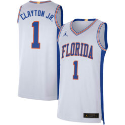 Walter Clayton Jr Florida Gators Basketball White Retro Jersey - All Stitched