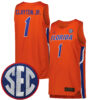 Walter Clayton Jr Florida Gators Basketball Orange Jersey - All Stitched